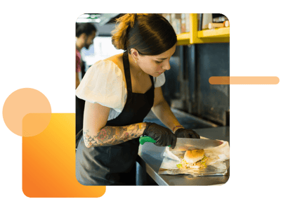 Chef training at a restaurant