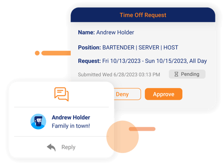 Restaurant management software with scheduling capabilities can help teams effectively communicate about their schedules