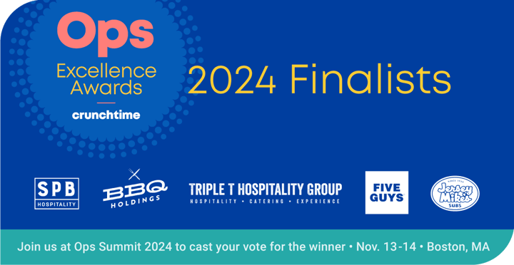 Sneak Peek: Crunchtime’s 2024 Ops Excellence Awards Finalists