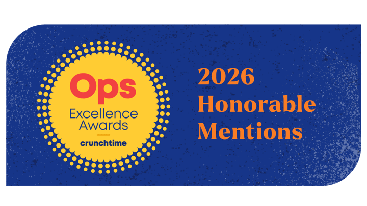 Ops Excellence Awards Spotlight Series: Honorable Mentions