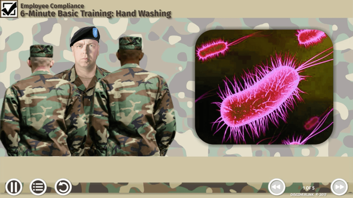 6-Minute Basic Training - Hand Washing e-learning course 1-min