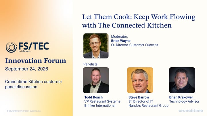 [Preview] FS/TEC Innovation Forum 2026: How 3 Top Brands Keep Work Flowing with The Connected Kitchen