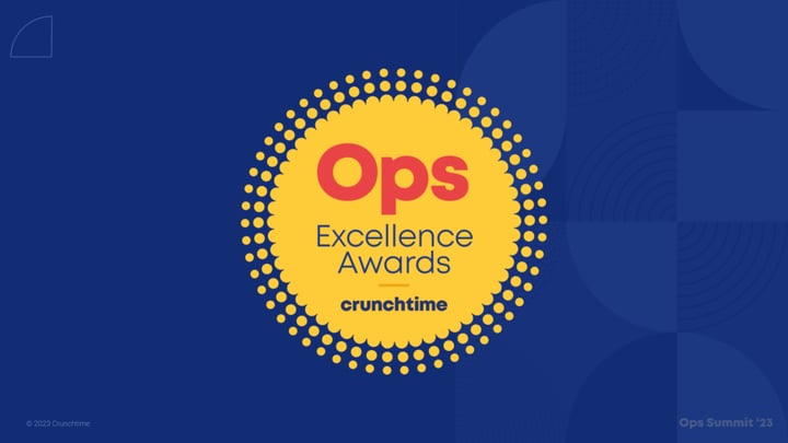 Crunchtime's First-Ever Ops Excellence Awards—Meet the Finalists and See Who Won!
