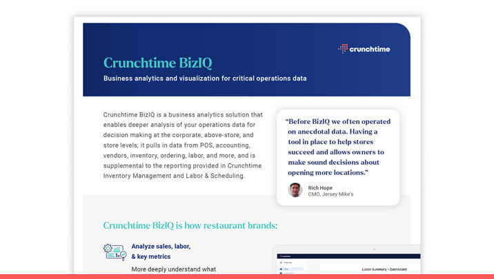 Crunchtime Operational Intelligence
