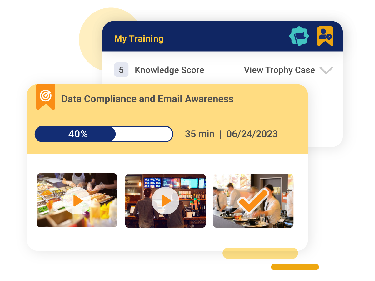 crunchtime talent development restaurat course library my training screenshot