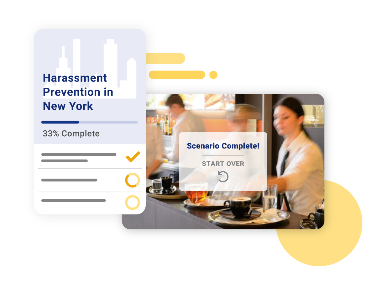Crunchtime restaurant course on harassment prevention in New York screenshot