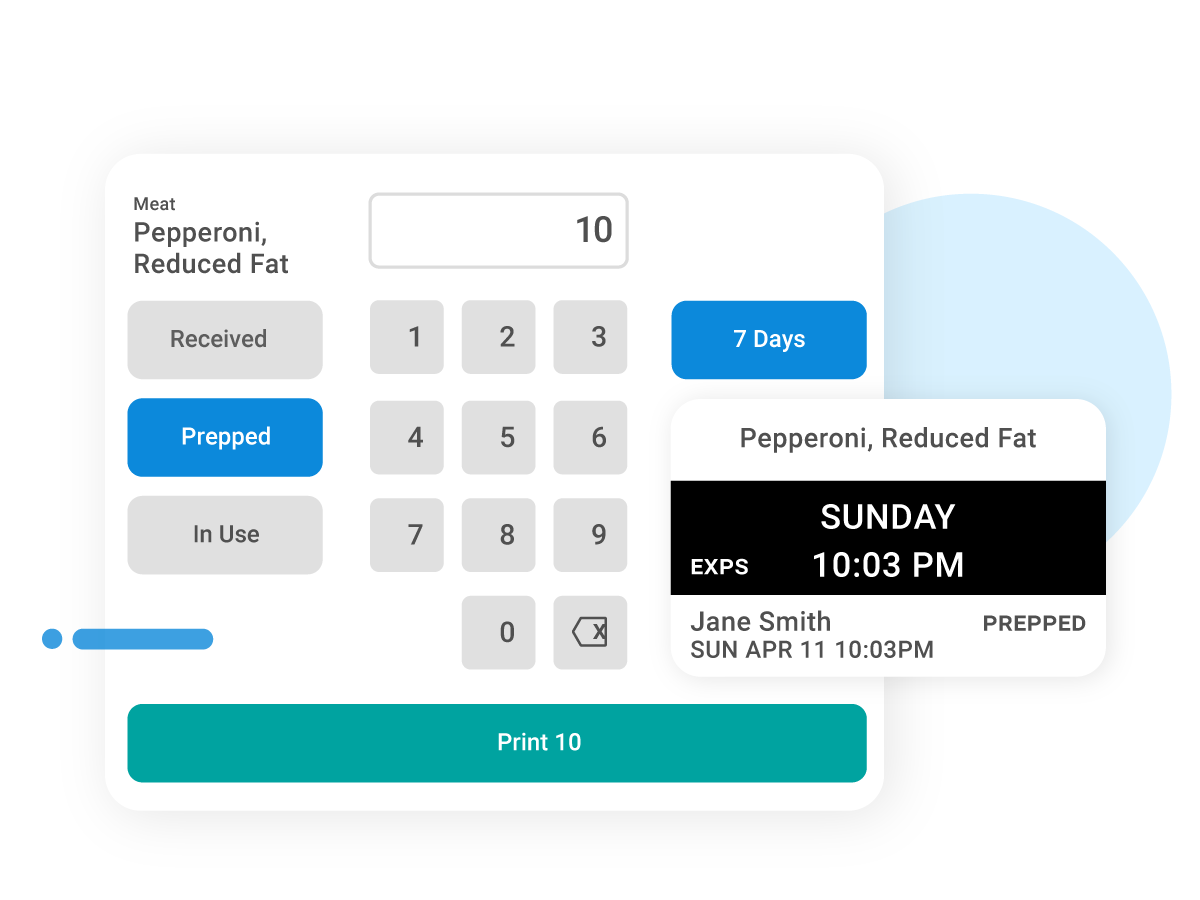 Crunchtime Zenput Screenshot of Automatically Calculating Expiration Dates