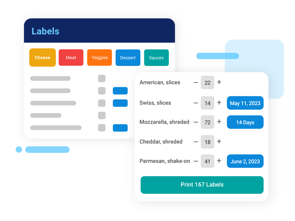 Bulk Food Prep Label Printing Crunchtime Zenput Screenshot