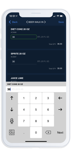 Restaurant Inventory Software Counter 6.5 iPhone 8