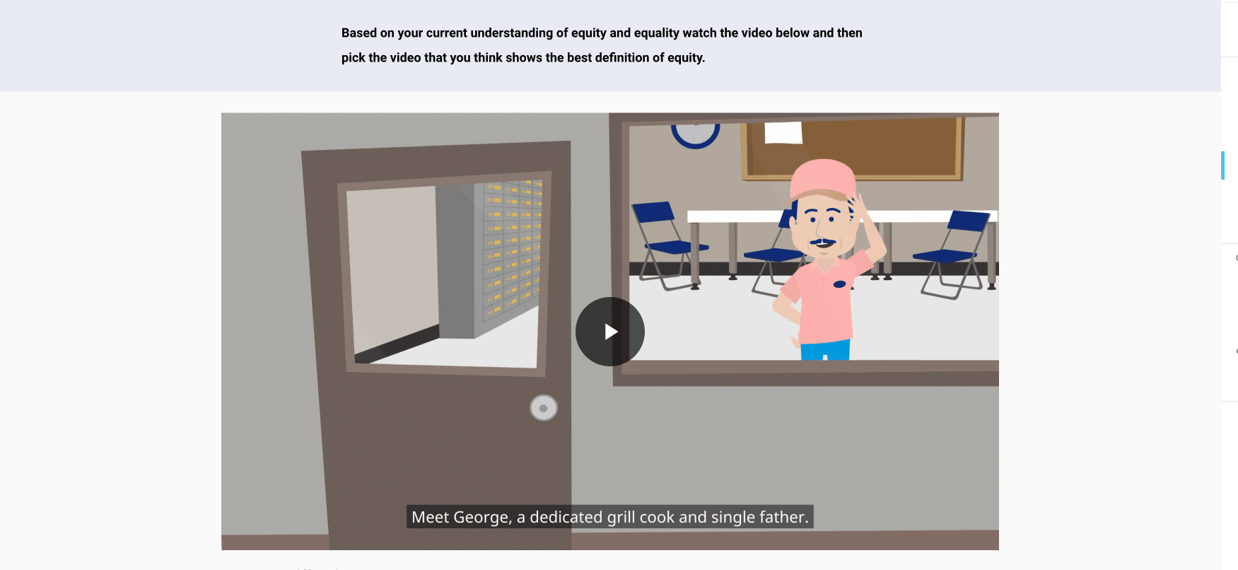 An example of the DEIB course