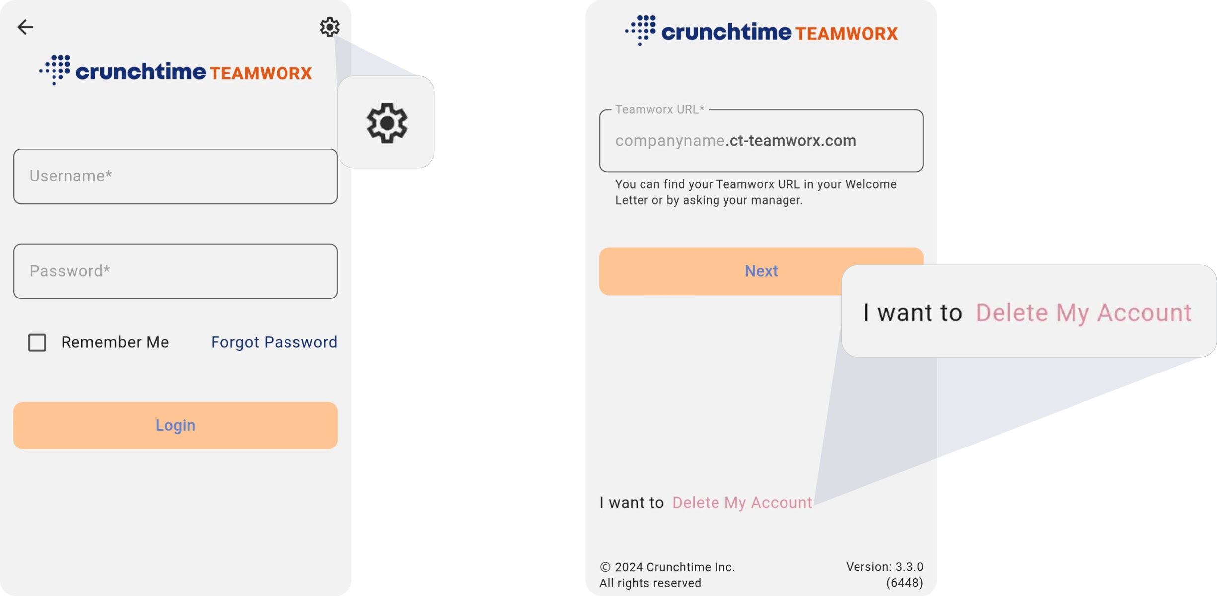 Crunchtime Teamworx Delete Account