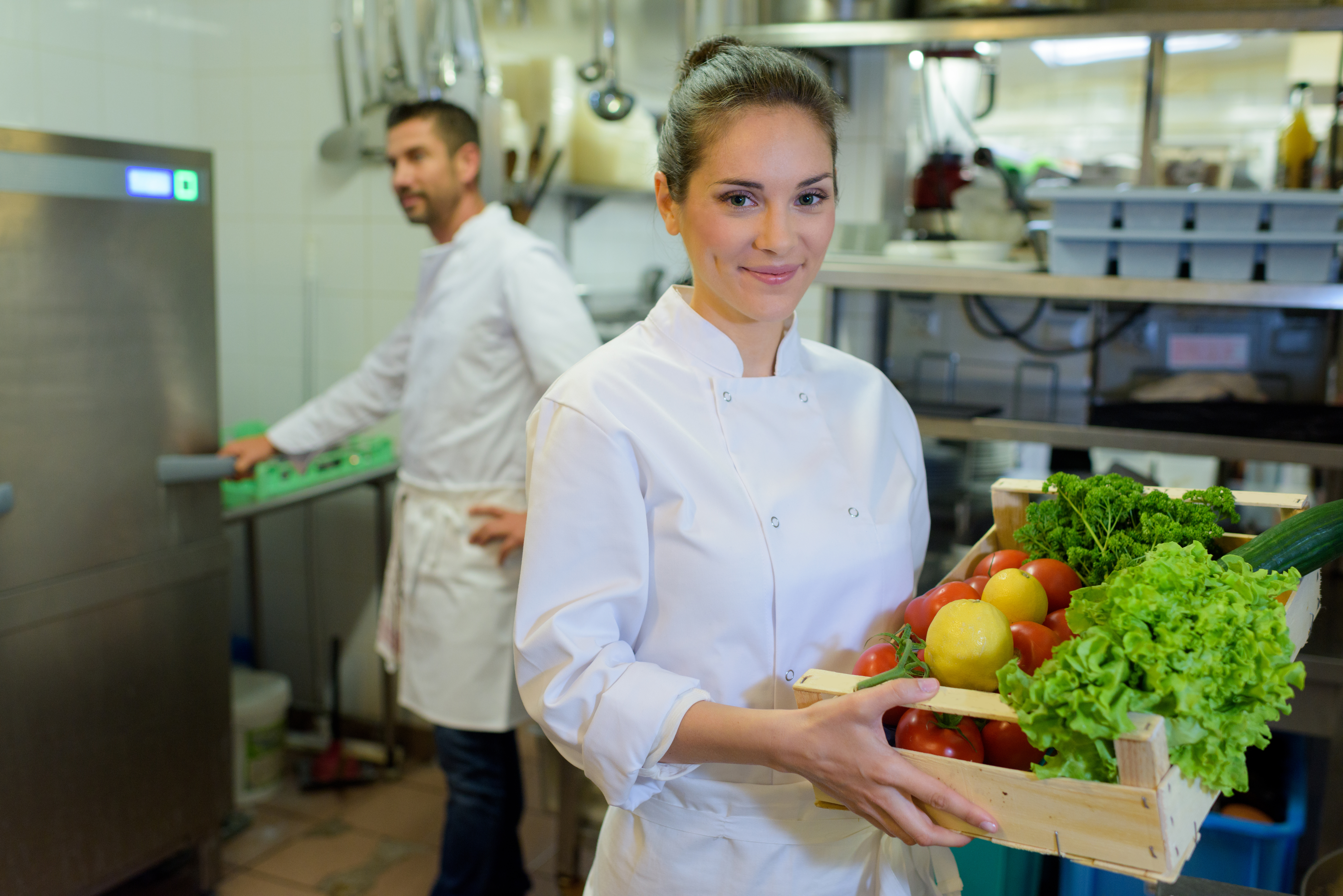 Chef Receiving Food Inventory