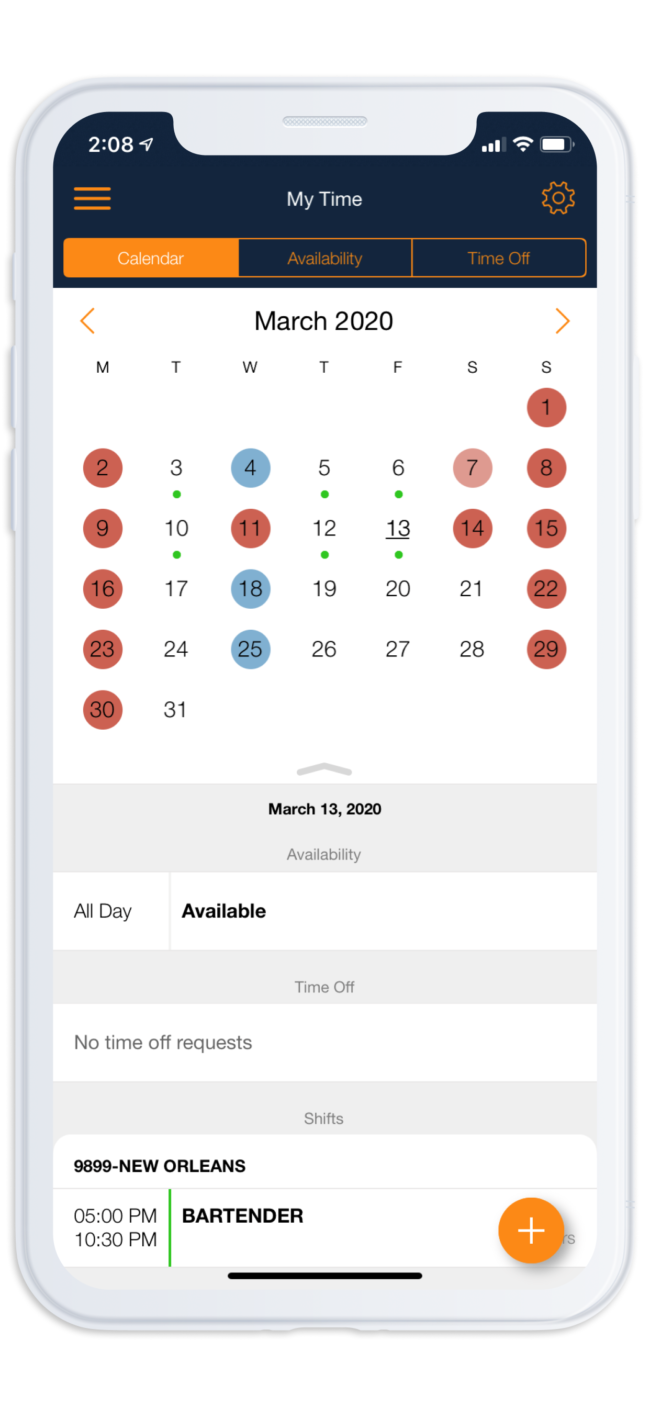 Labor Management Scheduling Time Off Mobile App