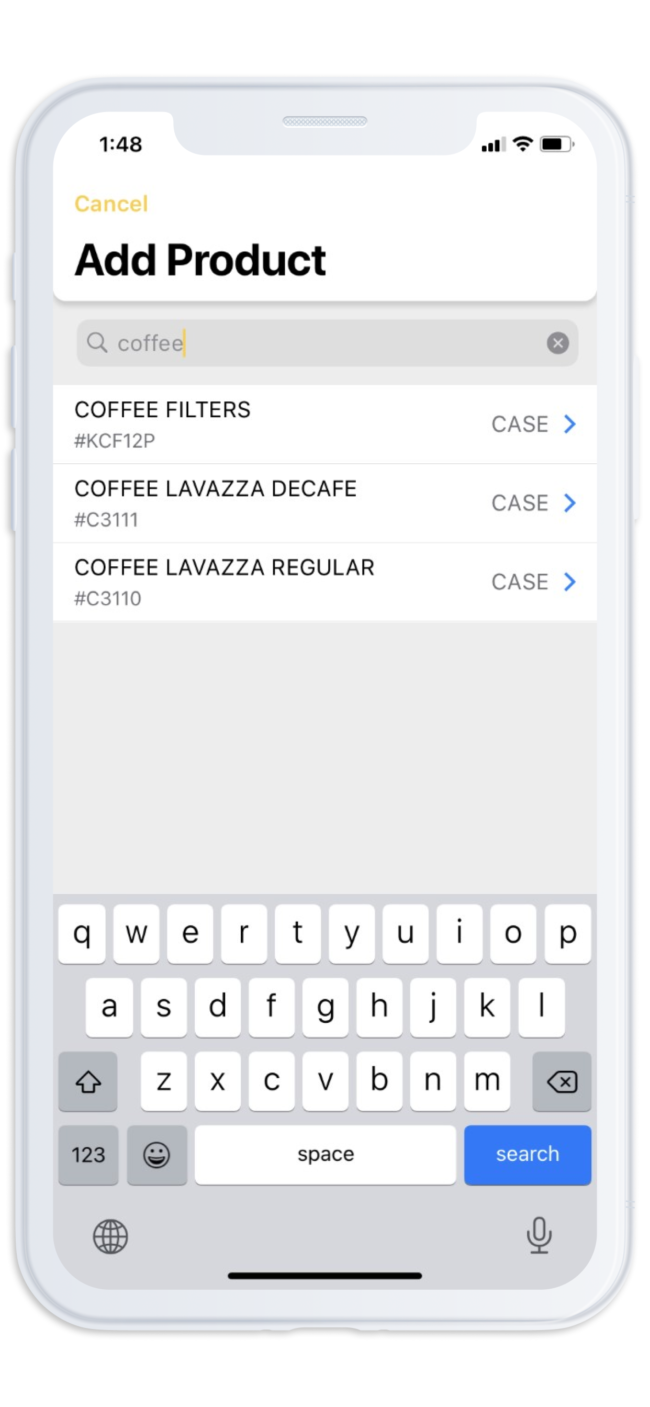 Over-delivery? Adding products is simple
