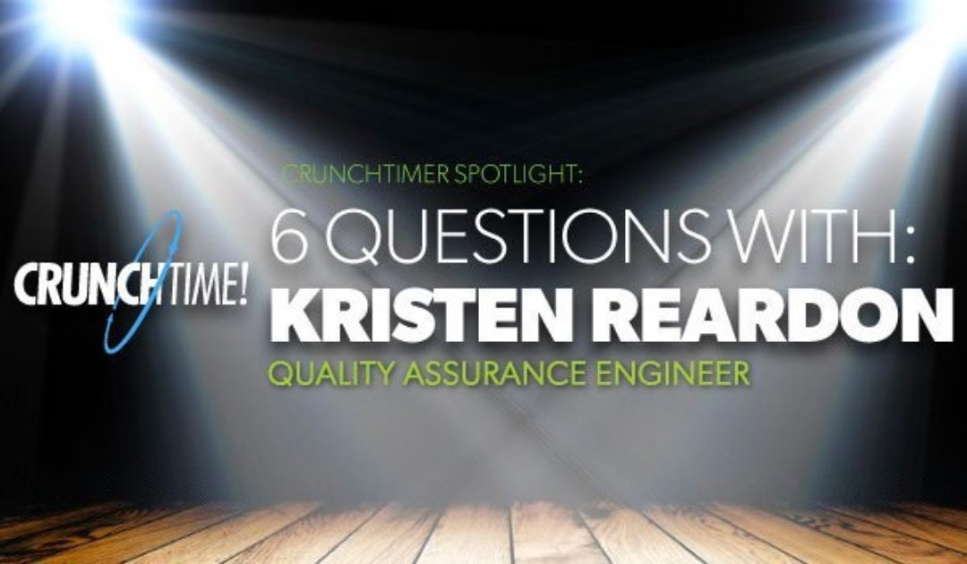 CrunchTimer Spotlight: 6 Questions with Kristen Reardon