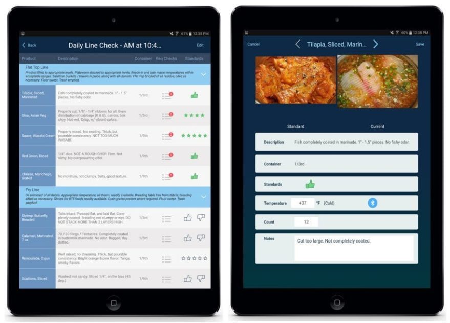 Line Check Food Safety Application