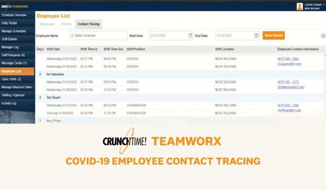 Contact Tracing Software for Restaurants