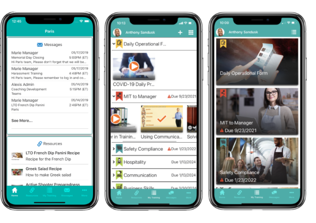 TalentLink Mobile App 3 Screens