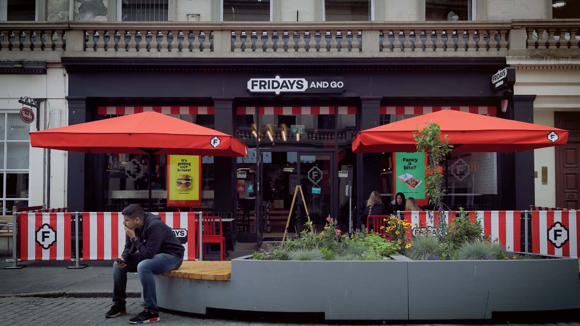 The exterior of a Fridays & Go